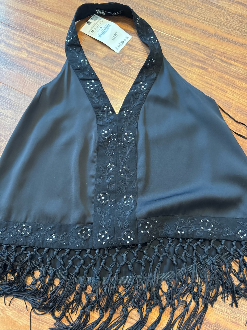 NWT Zara embroidery halter top M - Picture 5 of 12
